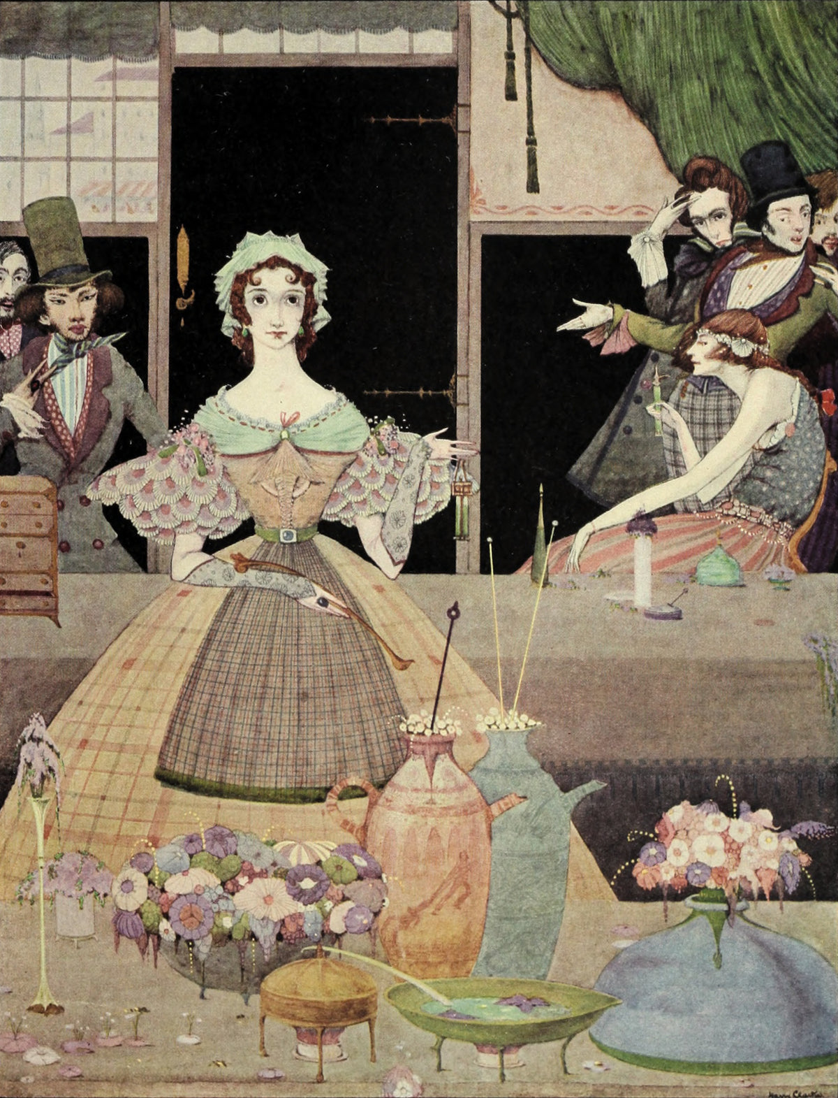 Harry Clarke — Tales of Mystery and Imagination: The Sprightly Grisette | Gothic Illustration Print