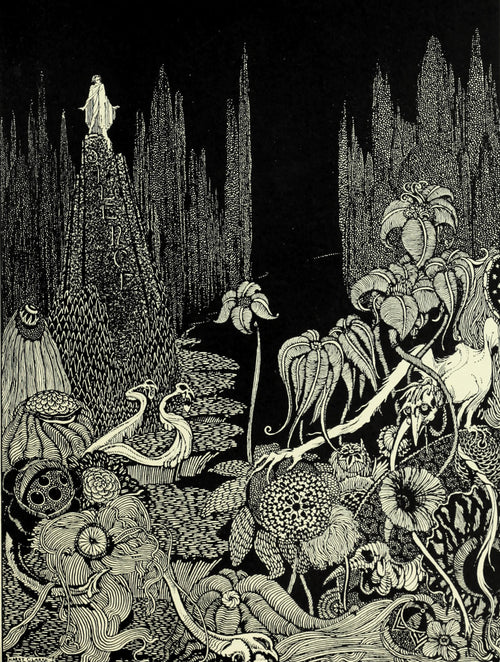 Harry Clarke — Tales of Mystery and Imagination: The Vast, Illimitable Desert | Gothic Illustration Print