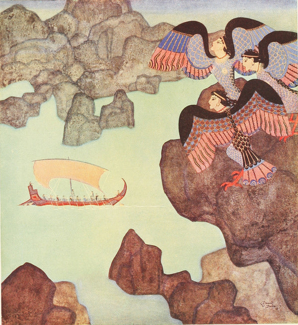 Edmund Dulac — Tanglewood Tales: Yet It Was Not So Sweet as the Song of the Syrens | Book Illustration Print
