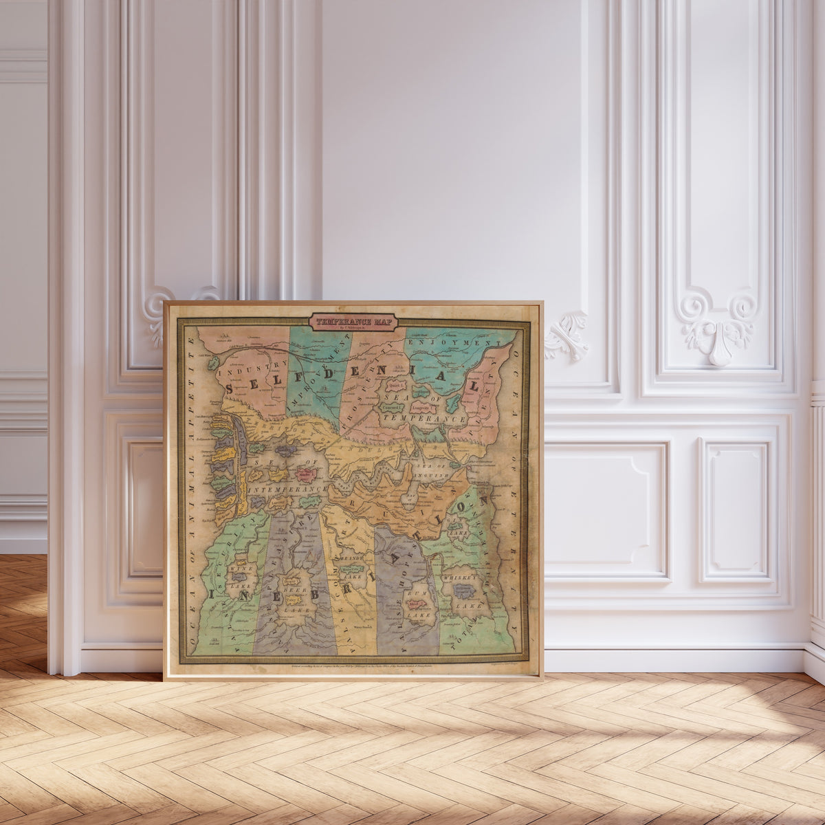John Christian Wiltberger Jr. — Temperance Map | Hand-Coloured Engraved Map Print