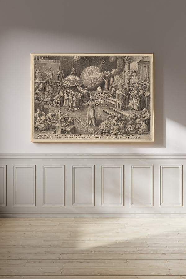 Pieter Bruegel the Elder — Temperance | Engraving Print
