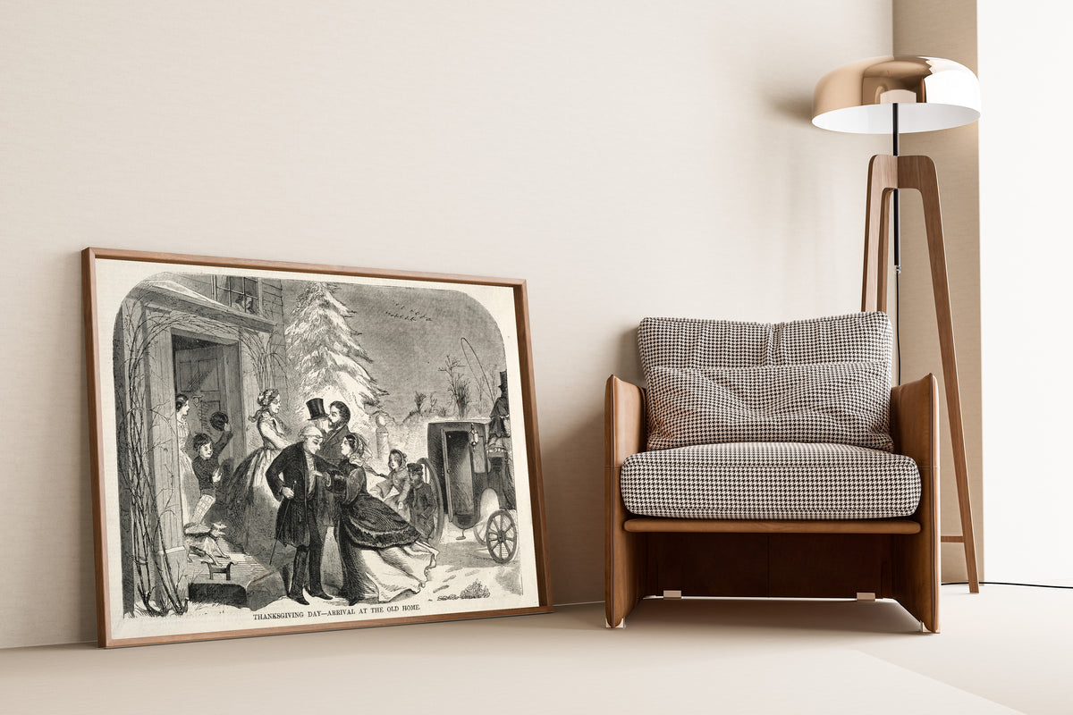 Winslow Homer — Thanksgiving Day: Arrival at the Old Home | Vintage Thanksgiving Print