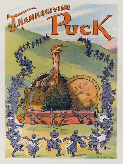 Louis Glackens — Thanksgiving Puck, 1913 | Vintage Thanksgiving Print
