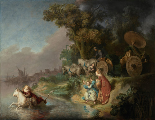 The Abduction of Europa by Rembrandt van Rijn — A white bull swims off with a princess as her companions cry out