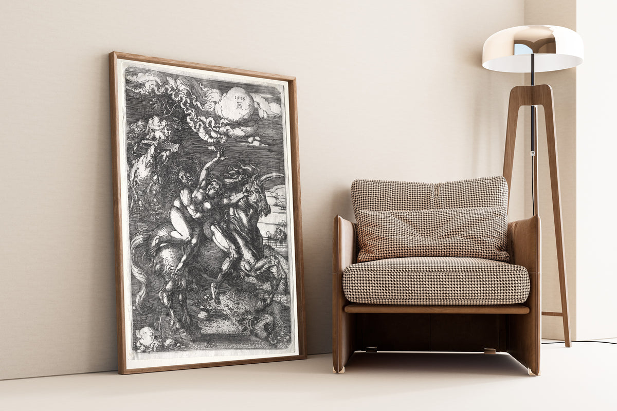 Albrecht Dürer — The Abduction on a Unicorn | Etching Print