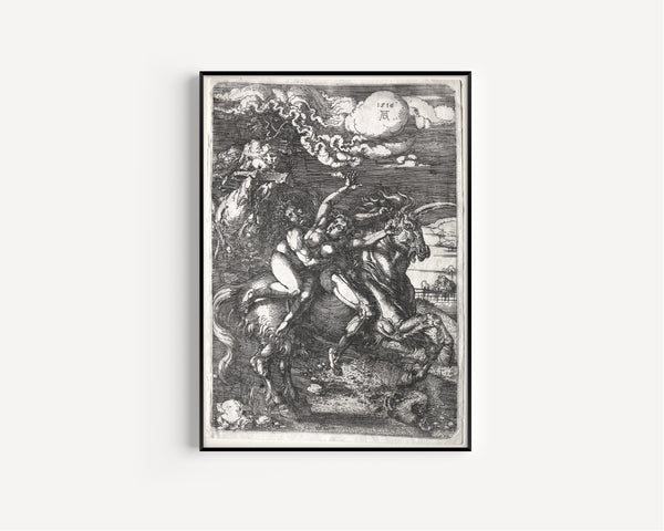 Albrecht Dürer — The Abduction on a Unicorn | Etching Print