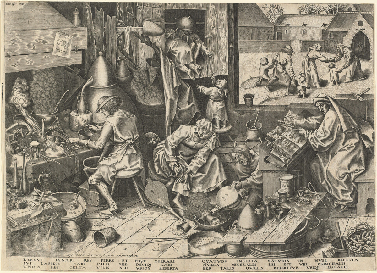 Pieter Bruegel the Elder — The Alchemist | Engraving Print
