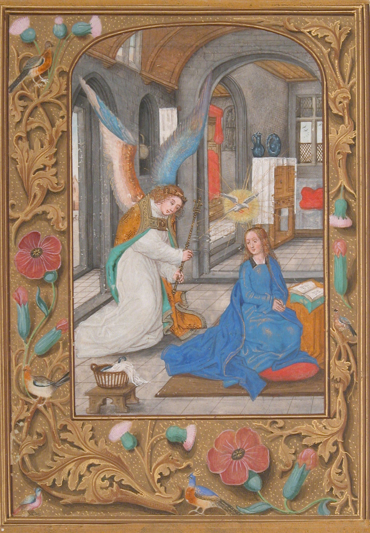 The Annunciation (Grey Stone Room) | Illuminated Manuscript Print