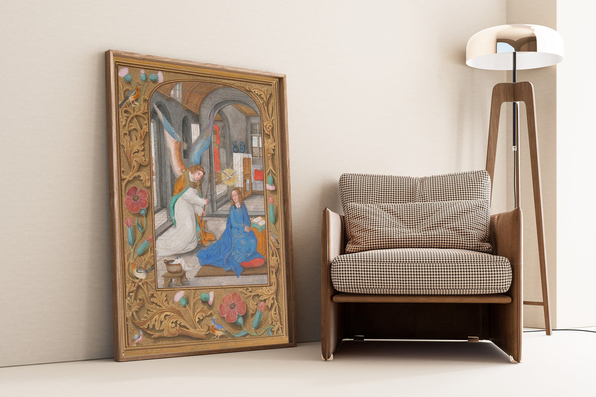 The Annunciation (Grey Stone Room) | Illuminated Manuscript Print