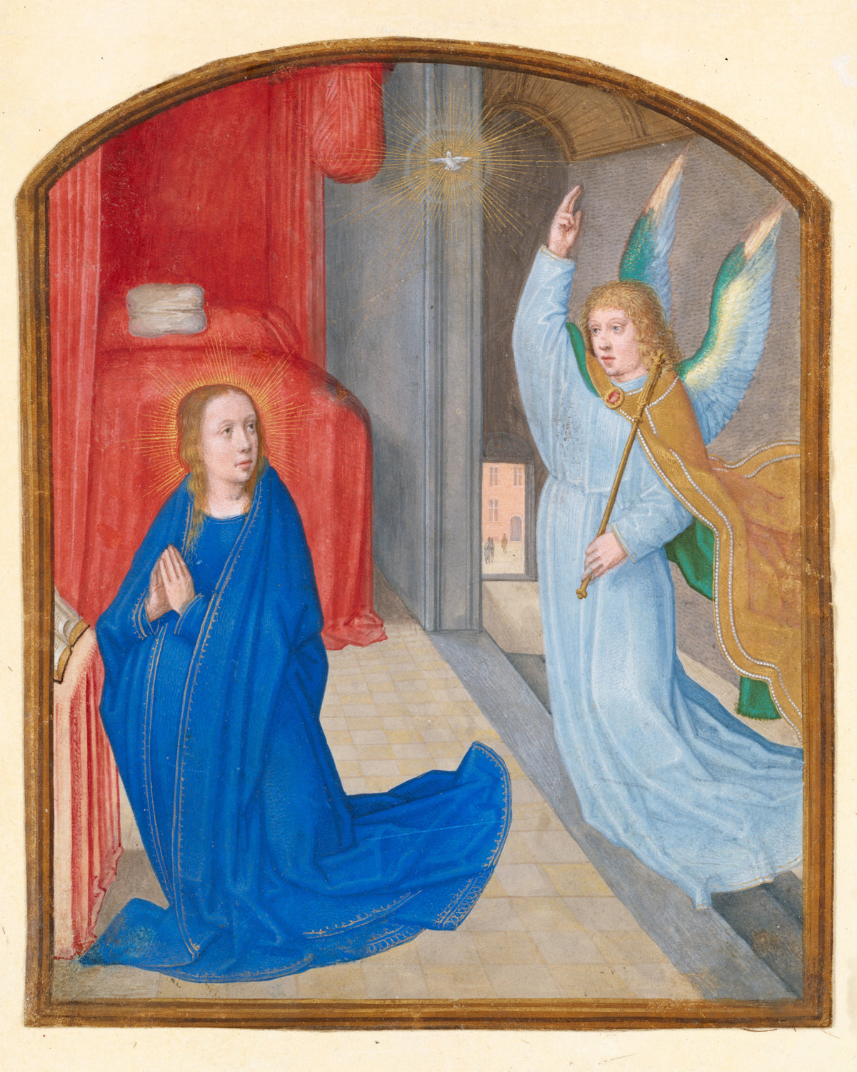 Gerard David (circle of) — The Annunciation | Illuminated Manuscript Print