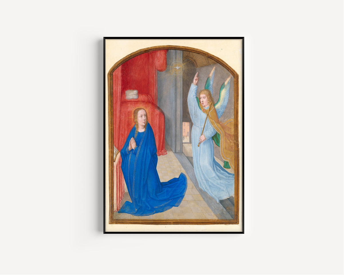 Gerard David (circle of) — The Annunciation | Illuminated Manuscript Print