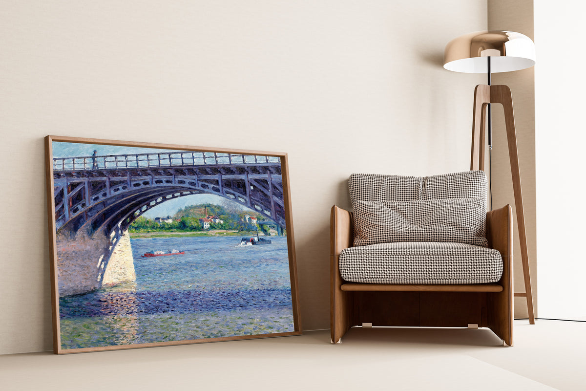 Gustave Caillebotte — The Argenteuil Bridge and the Seine | Fine Art Print