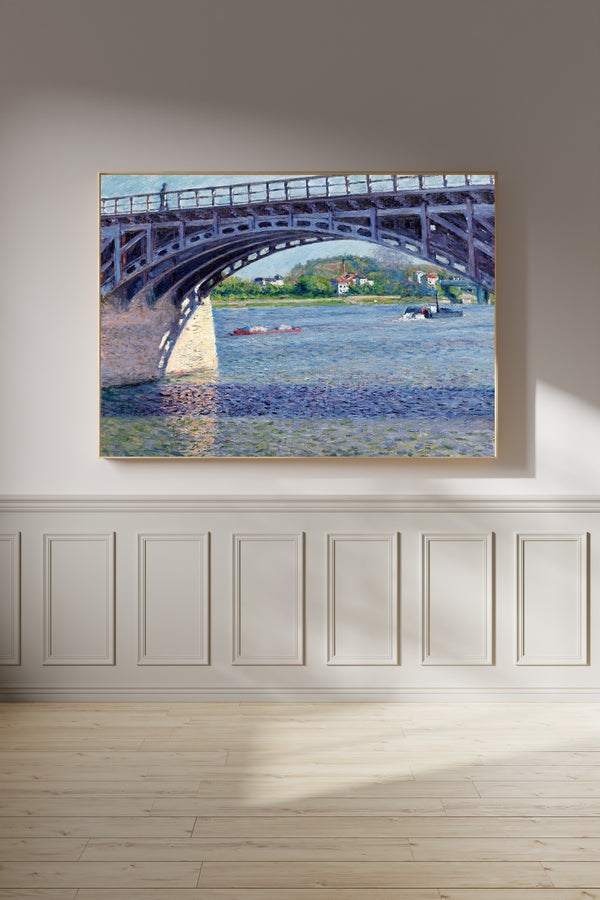 Gustave Caillebotte — The Argenteuil Bridge and the Seine | Fine Art Print
