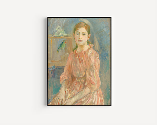 Berthe Morisot — The Artist's Daughter with a Parakeet | Fine Art Print