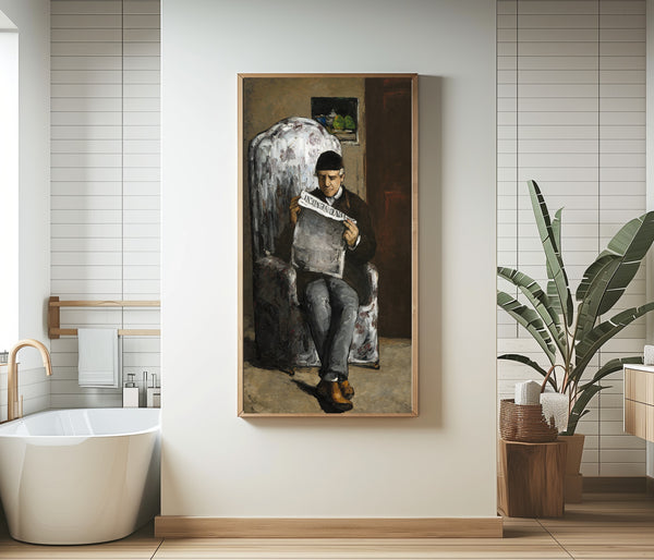 Paul Cezanne — The Artist's Father, Reading L'Événement | Fine Art Print