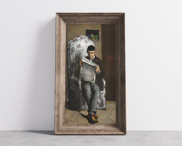 Paul Cezanne — The Artist's Father, Reading L'Événement | Fine Art Print