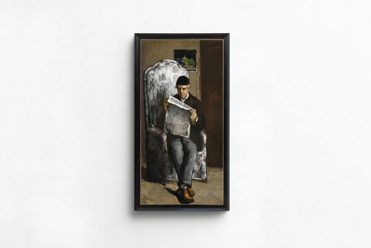 Paul Cezanne — The Artist's Father, Reading L'Événement | Fine Art Print