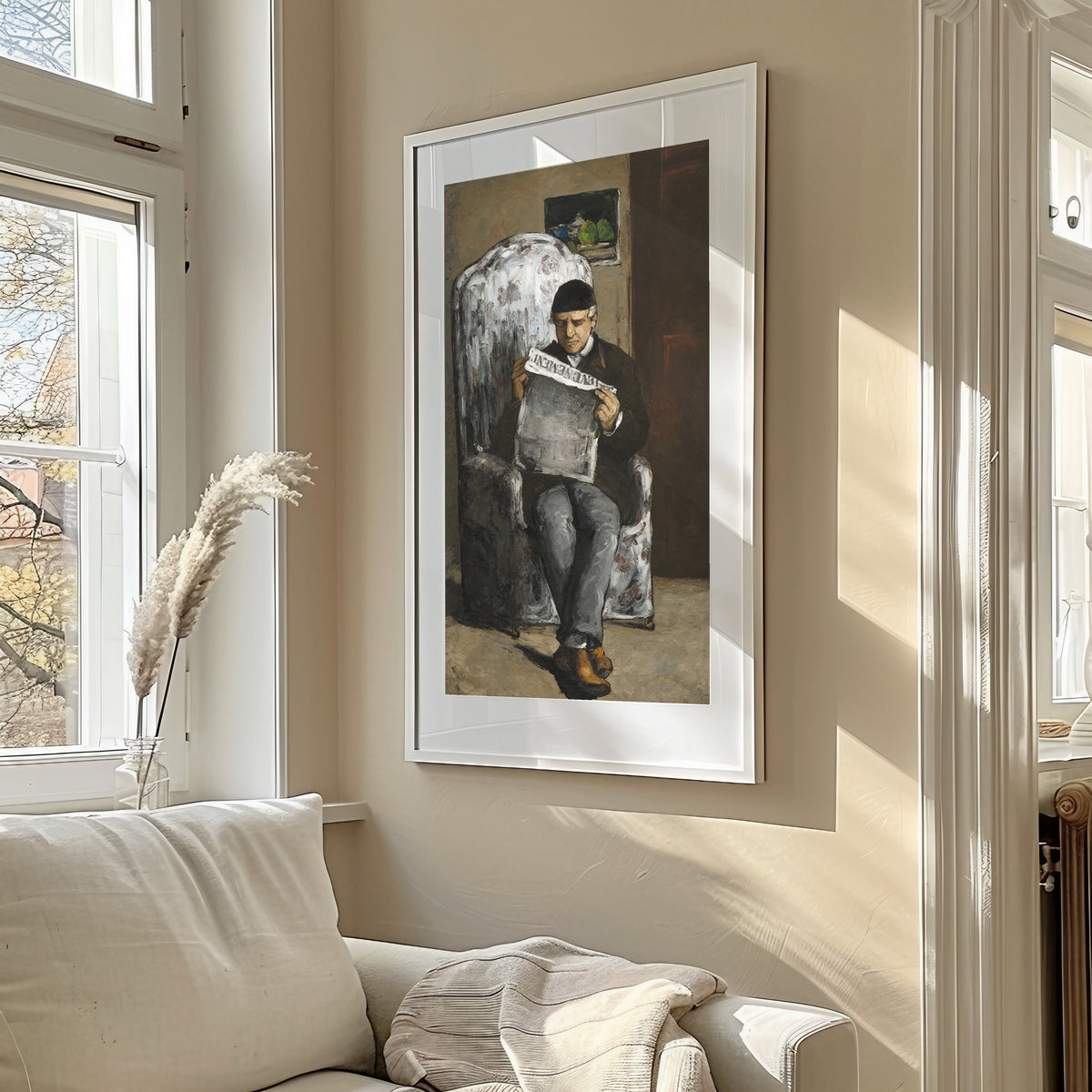 Paul Cezanne — The Artist's Father, Reading L'Événement | Fine Art Print