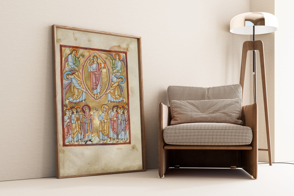 The Ascension | Illuminated Manuscript Print