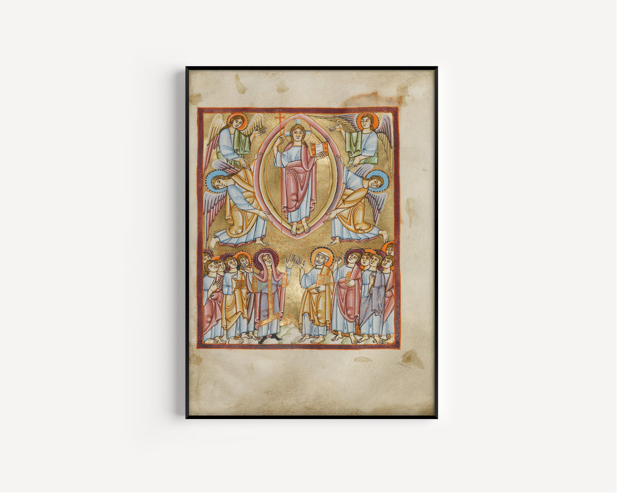 The Ascension | Illuminated Manuscript Print