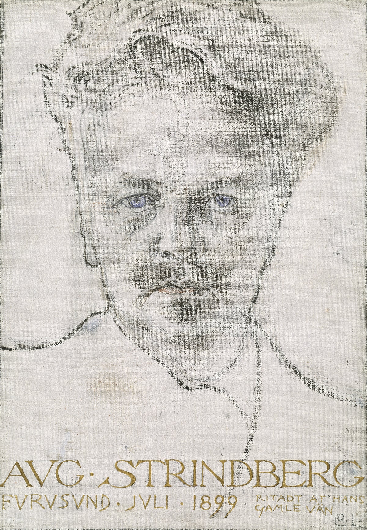 Carl Larsson — The Author August Strindberg | Fine Art Print