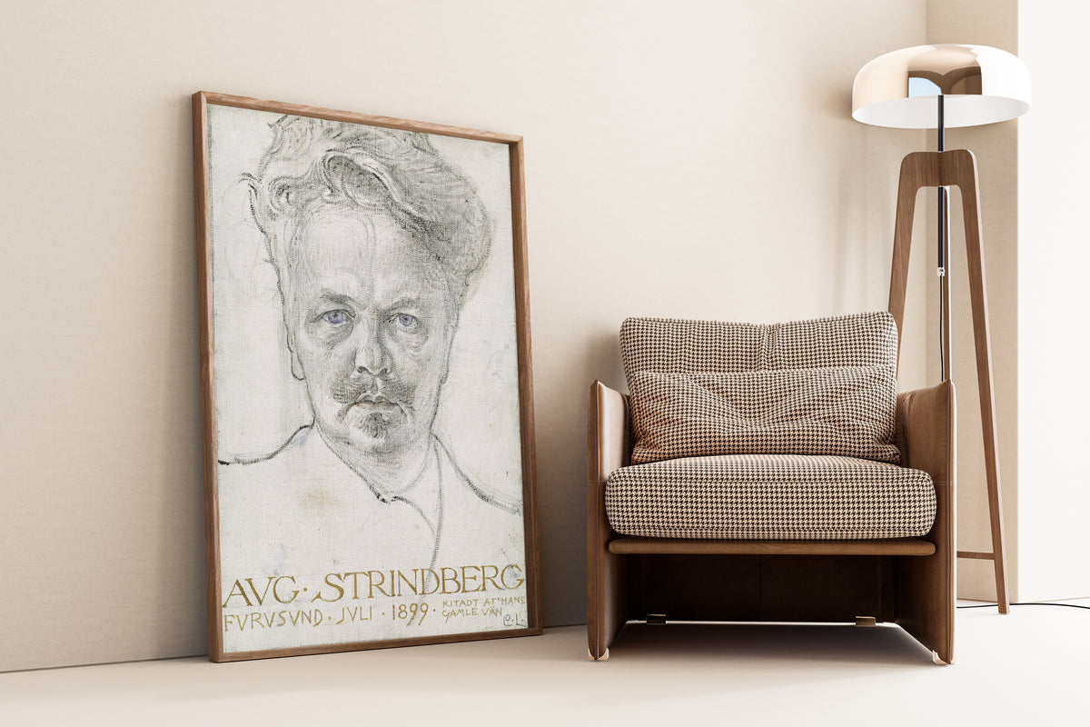 Carl Larsson — The Author August Strindberg | Fine Art Print