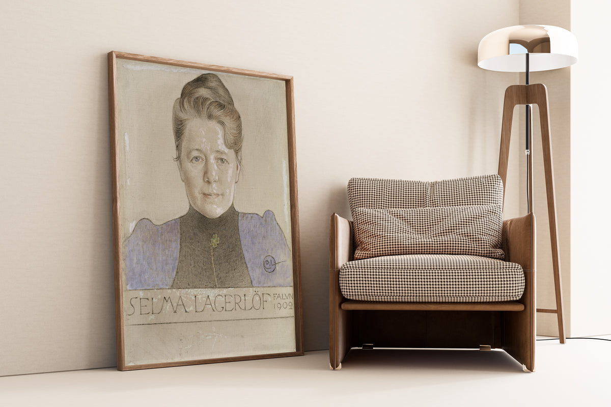 Carl Larsson — The Author Selma Lagerlöf | Swedish Oil Painting Print