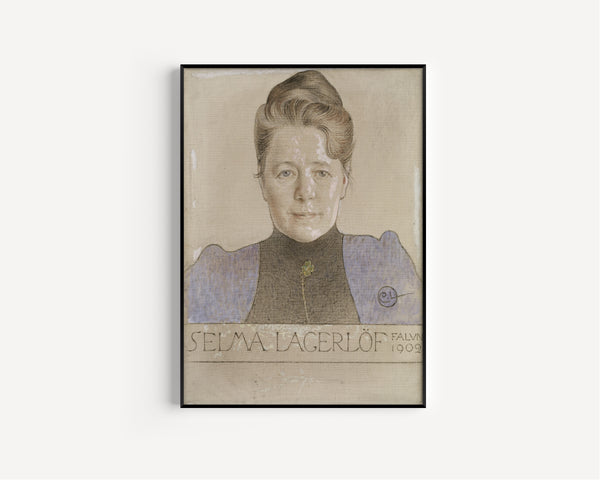 Carl Larsson — The Author Selma Lagerlöf | Swedish Oil Painting Print
