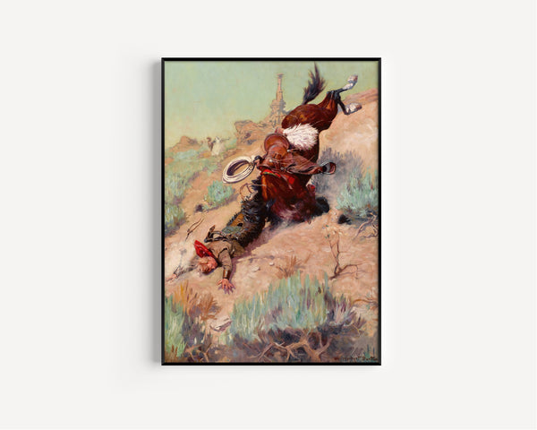 W. Herbert Dunton — The Badger Hole | Western Art Print