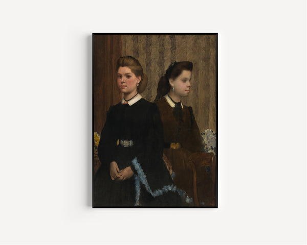Edgar Degas — The Bellelli Sisters (Giovanna and Giuliana Bellelli) | Fine Art Print