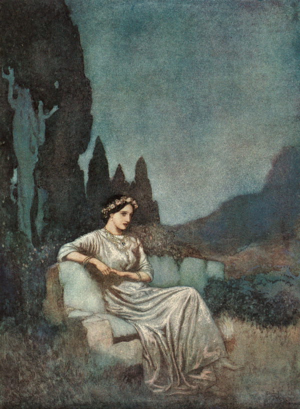 Edmund Dulac — The Bells and Other Poems: Bridal Ballad | Gothic Illustration Print