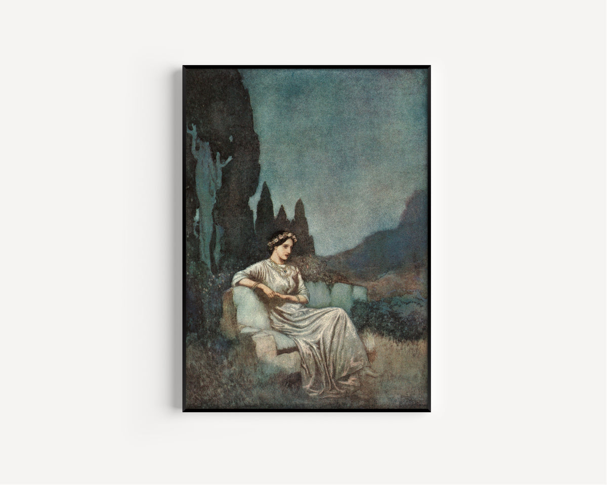 Edmund Dulac — The Bells and Other Poems: Bridal Ballad | Gothic Illustration Print