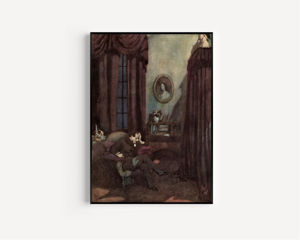 Edmund Dulac — The Bells and Other Poems: The Raven | Gothic Illustration Print