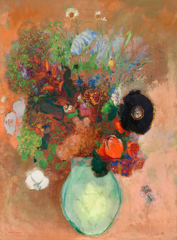 Odilon Redon — The Black Poppy | Symbolist Art Print