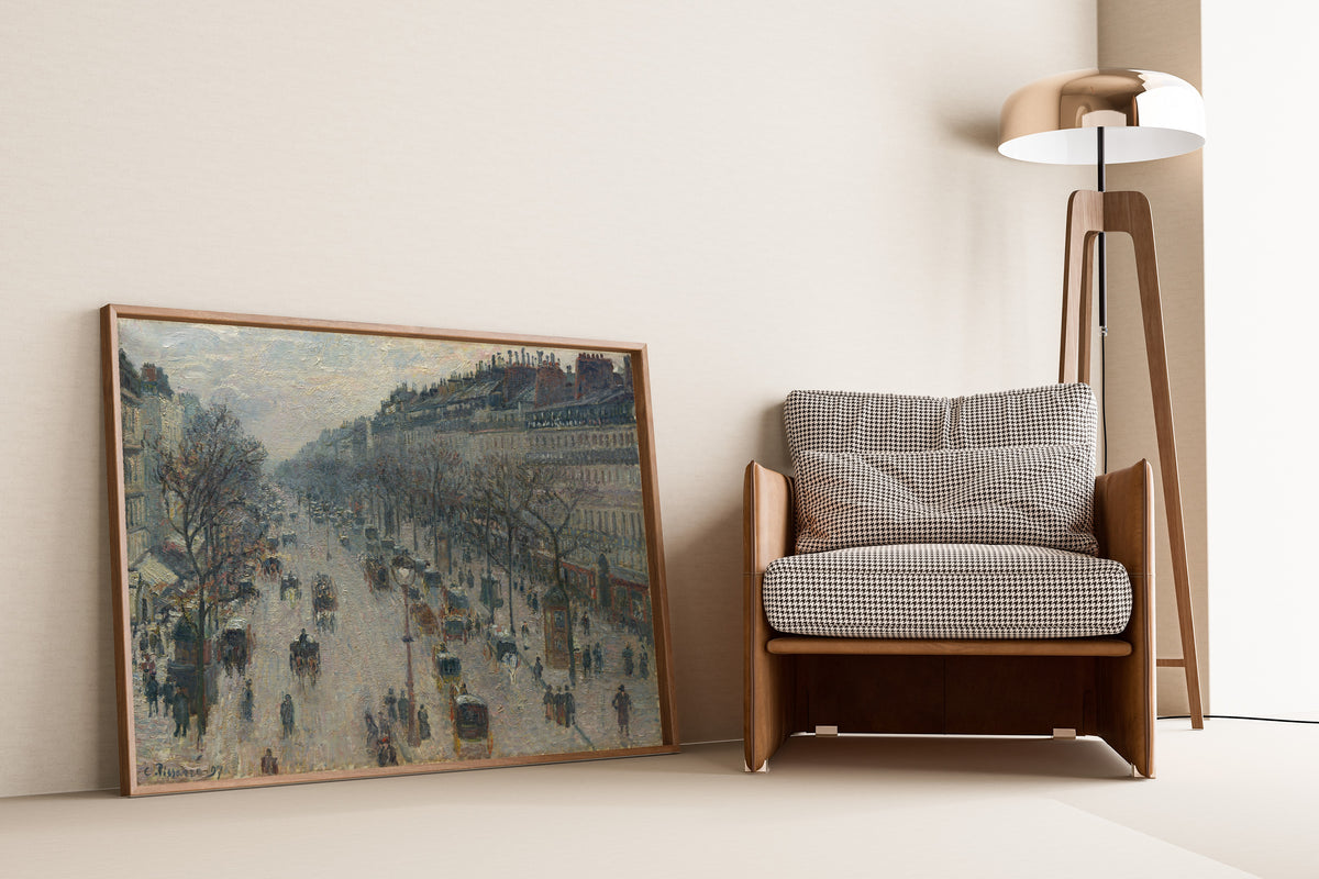 Camille Pissarro — The Boulevard Montmartre on a Winter Morning | Fine Art Print