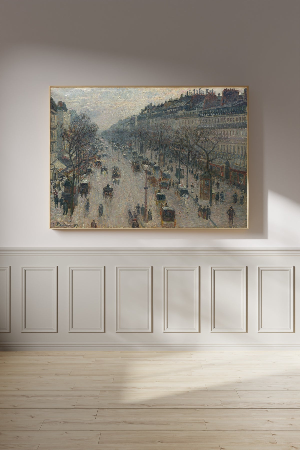 Camille Pissarro — The Boulevard Montmartre on a Winter Morning | Fine Art Print