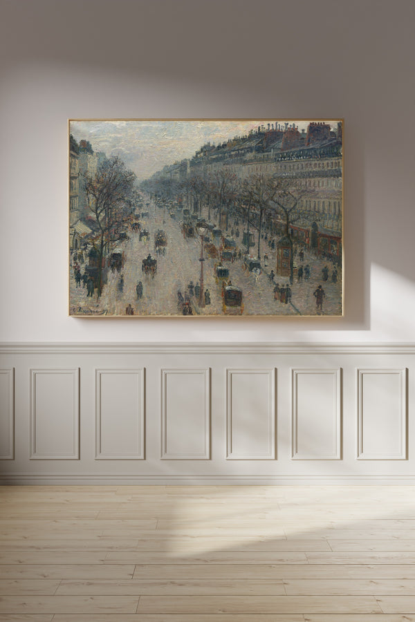 Camille Pissarro — The Boulevard Montmartre on a Winter Morning | Fine Art Print