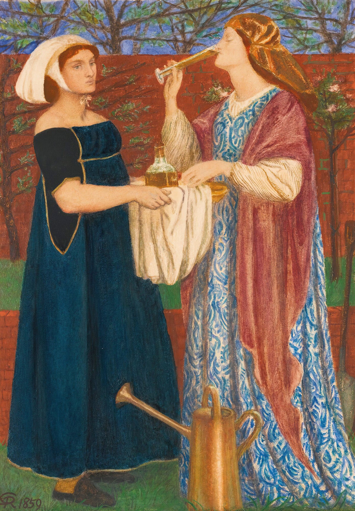 Dante Gabriel Rossetti — The Bower Garden | Pre-Raphaelite Art Print
