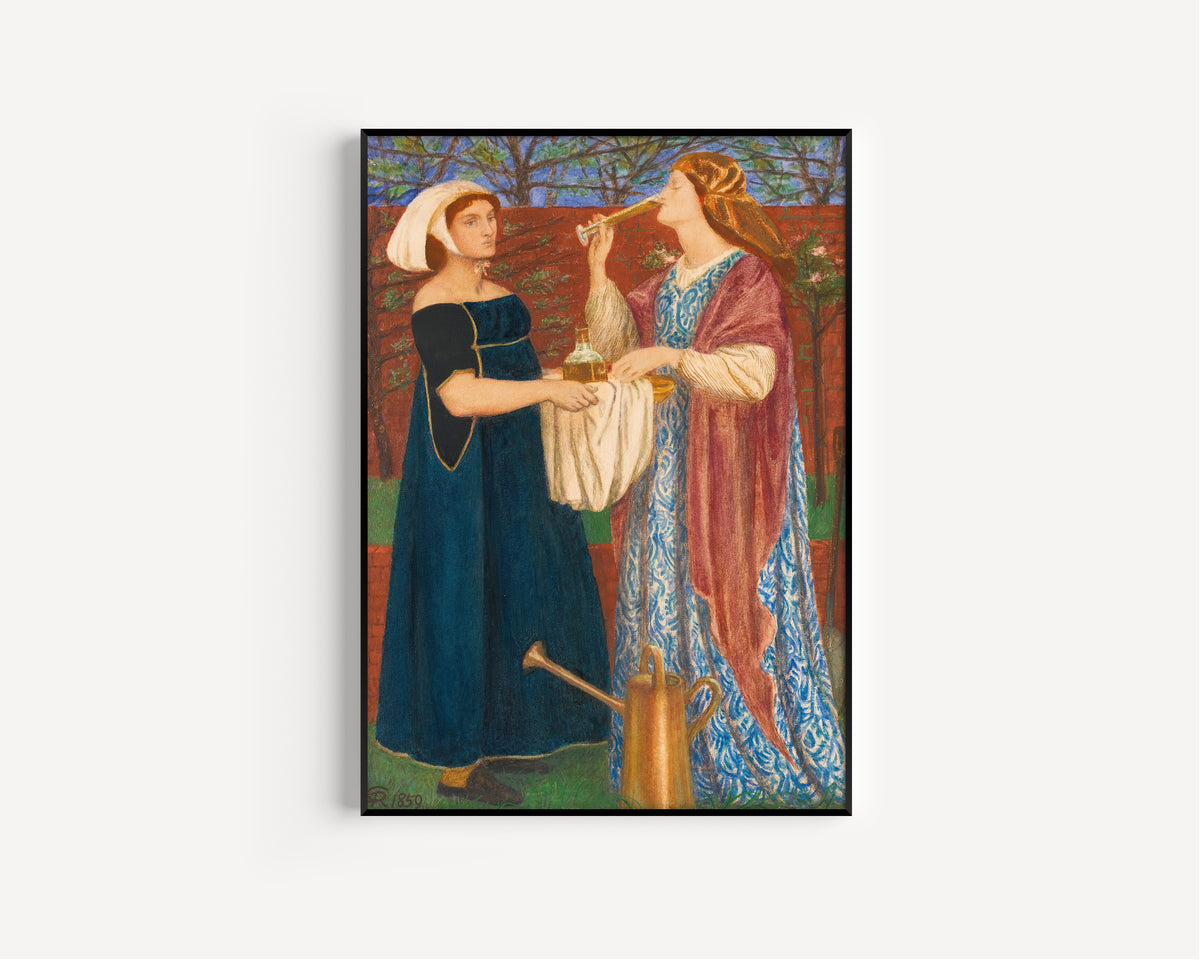 Dante Gabriel Rossetti — The Bower Garden | Pre-Raphaelite Art Print