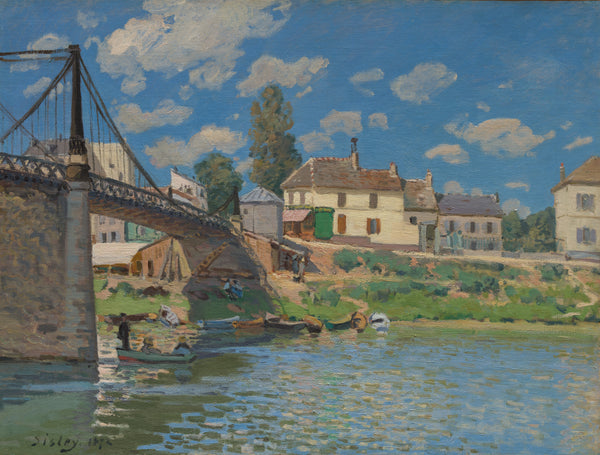 Alfred Sisley — The Bridge at Villeneuve-la-Garenne | Fine Art Print