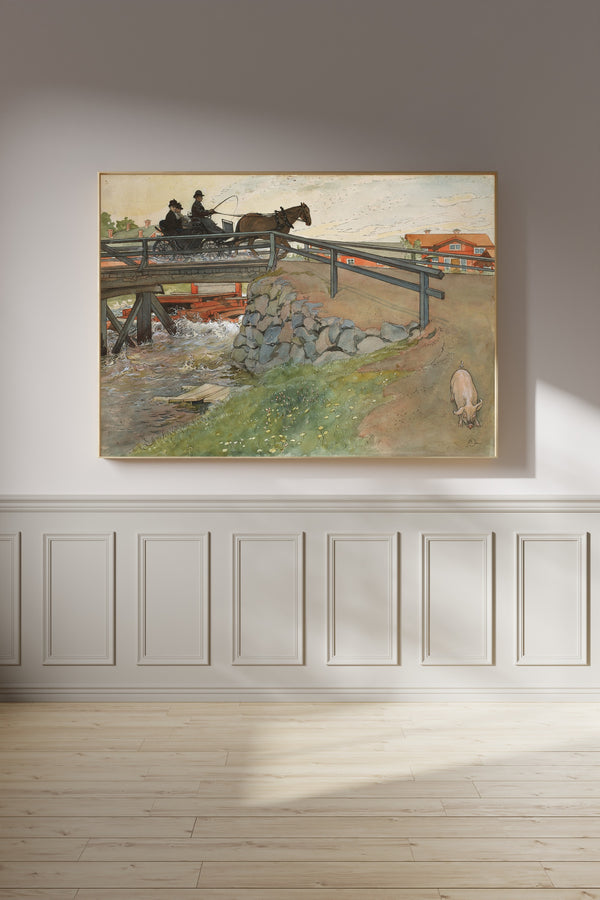 Carl Larsson — The Bridge | Swedish Watercolour Print