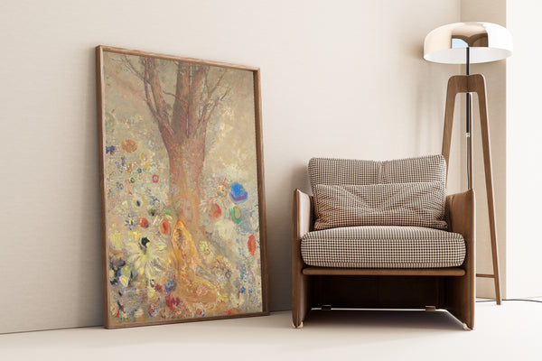 Odilon Redon — The Buddha (Seated beneath a Tree) | Symbolist Art Print