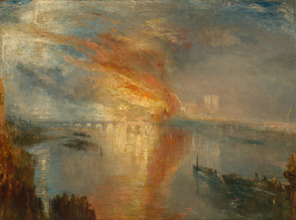 J.M.W. Turner — The Burning of the Houses of Lords and Commons, 16 October 1834 | Landscape Fine Art Print