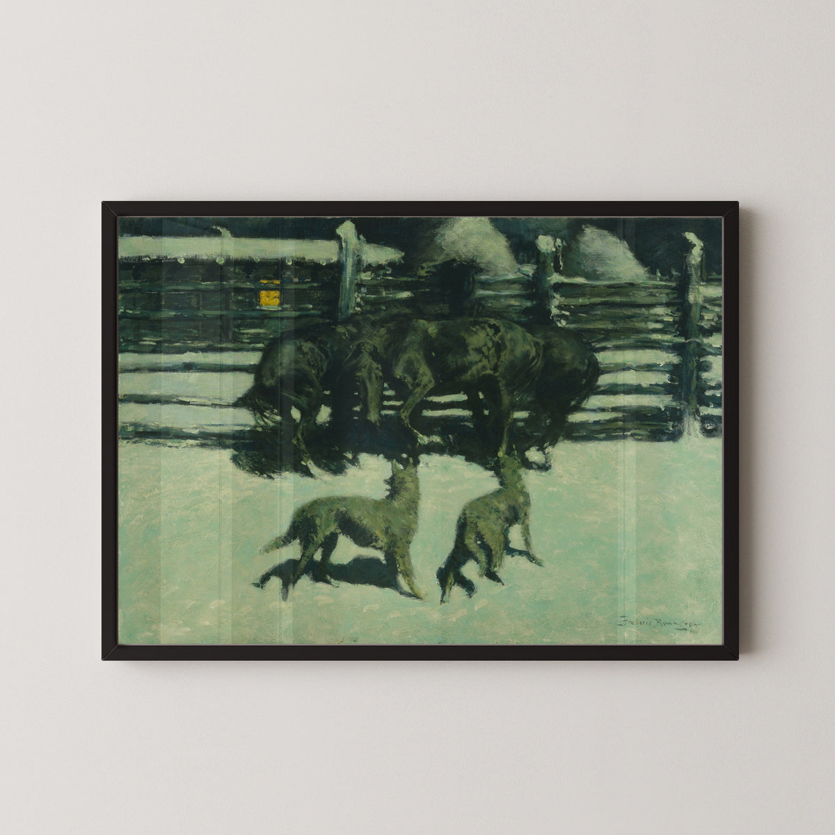 Frederic Remington — The Call for Help | Fine Art Print