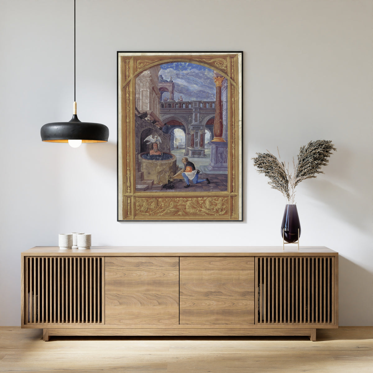 Splendor Solis — The Cooking | Illuminated Manuscript Print