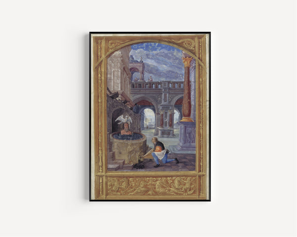 Splendor Solis — The Cooking | Illuminated Manuscript Print