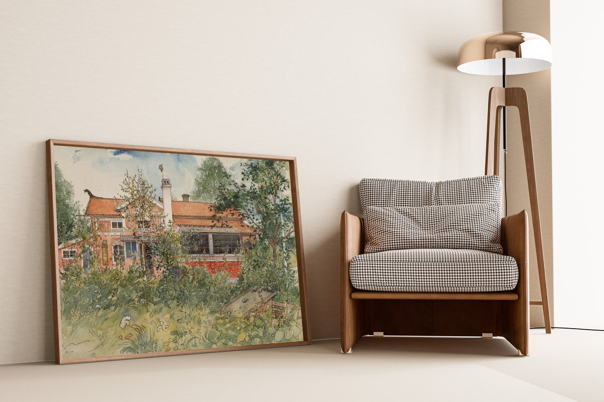 Carl Larsson — The Cottage | Swedish Watercolour Print