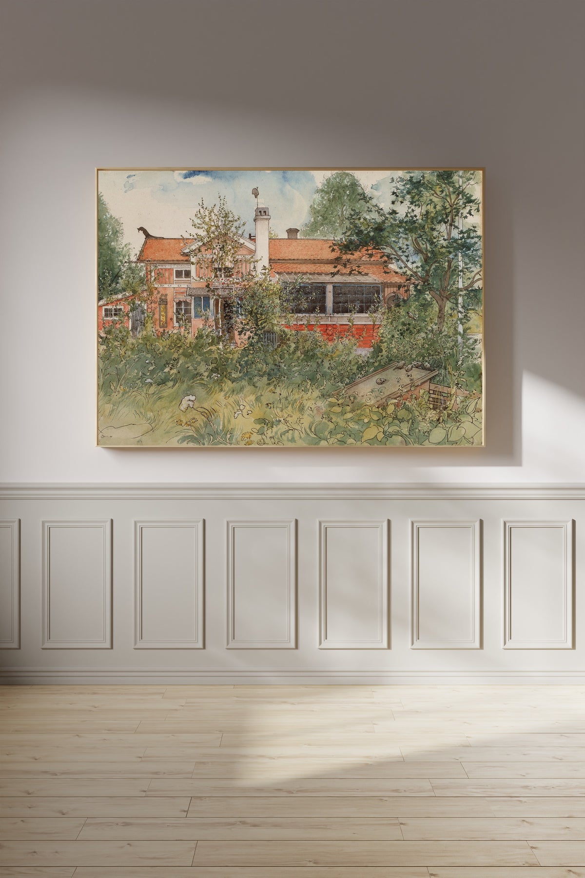 Carl Larsson — The Cottage | Swedish Watercolour Print