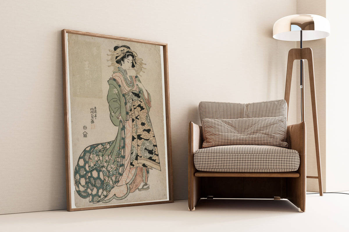Utagawa Kunisada — The Courtesan Shiratama of the Tamaya | Japanese Woodblock Print (Ukiyo-e)