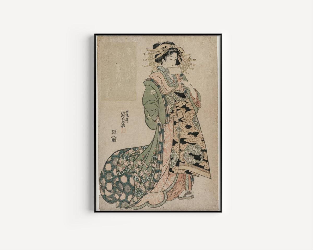 Utagawa Kunisada — The Courtesan Shiratama of the Tamaya | Japanese Woodblock Print (Ukiyo-e)